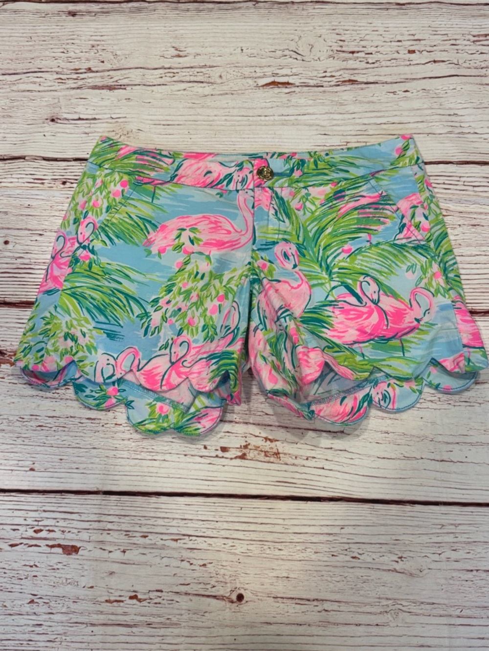 Lilly Pulitzer The Buttercup Stretch Short in Multi Floridita Sz 0 - Picture 2 of 10